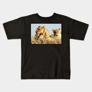 African Lions, Serengeti, Tanzania Kids T-Shirt